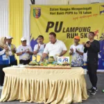 Bersama Forkopimda dan Danrem 043/Gatam, Gubernur Arinal Membuka Perlombaan Lari 5K Hari Bakti PUPR Ke-78