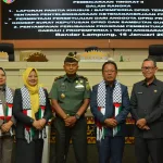 Hadiri Rapat Paripurna DPRD, Danrem 043/Gatam Sampaikan Apresiasi Atas Perubahan Propemperda Provinsi Lampung TA 2024