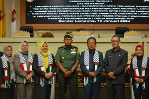 Hadiri Rapat Paripurna DPRD, Danrem 043/Gatam Sampaikan Apresiasi Atas Perubahan Propemperda Provinsi Lampung TA 2024