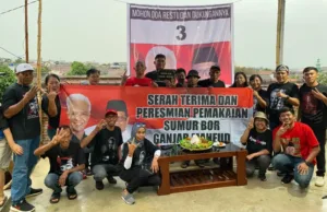 Tim Ganjar-Mahfud Lampung Kembali Resmikan 3 Sumur Bor di Kota Bandar Lampung