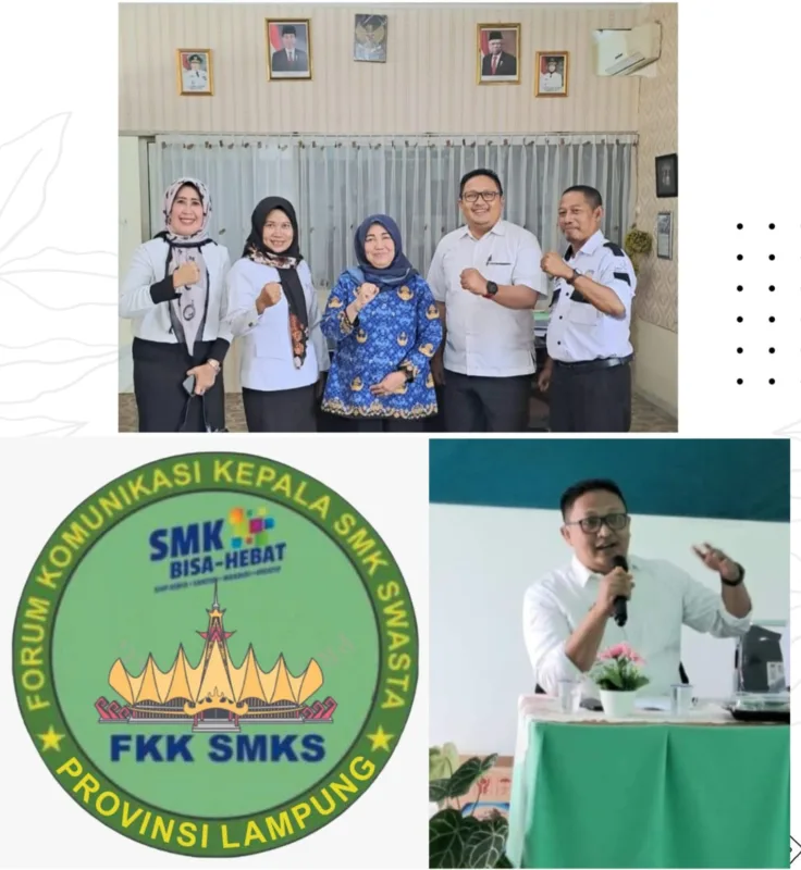 KABID Dinas Pendidikan SMK Provinsi Lampung Terima Kunjungan Ketua FKKS SMK Swasta Provinsi Lampung