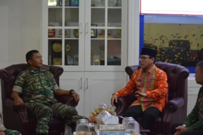 Pererat Tali Silaturahmi, Danrem 043/Gatam Kunjungi Walikota Metro