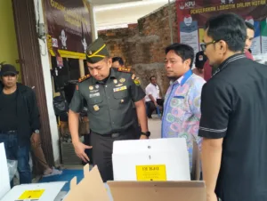 Jelang Pemilu 2024, Dandim 0410/KBL Cek Kesiapan Logistik KPU Bandar Lampung
