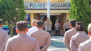 Kapolres Tanggamus Berikan Arahan Perdana di Hari Pertama Tugas