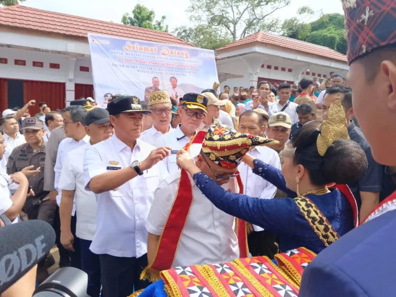 Menteri Perdagangan Sambut Baik Lokasi Pembangunan Pasar Wisata Jelajah Danau Ranau