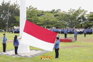 Upacara Bulanan, Pemkab Pesawaran Terus Perkuat Sistem Kesehatan