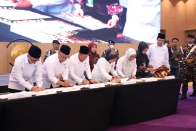 Unila dan PWNU Provinsi Lampung Teken MoU Implementasi Gerakan Keluarga Maslahat NU