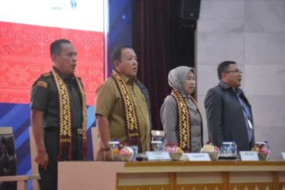 Acara Pelepasan dan Penyerahan Mahasiswa KKN Unila, Kasrem 043/Gatam Sampaikan Wawasan Kebangsaan dan Bela Negara