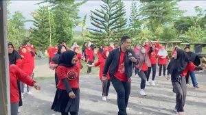 TPD dan Relawan Ganjar-Mahfud Lampung Gelar Senam Sehat Bersama Ibu-Ibu di Way Lubuk