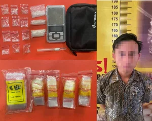 Ungkap Kasus Narkoba di Way Harong, Pesawaran, Bandar Ditangkap dengan Barang Bukti Sabu