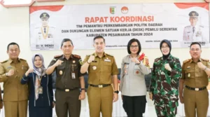 Bupati Bersama Jajaran Forkopimda Pesawaran Gelar Rakor Persiapan Pemantauan Pemilu
