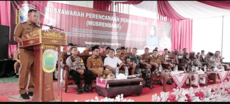 Bupati Lampung Selatan Buka Musrenbang Kecamatan Tanjung Sari