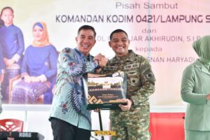Bupati Pesawaran Berpisah dan Menyambut Dandim 0421/Lampung Selatan