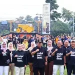 Gubernur Lampung Mengikuti Kegiatan Senam Kesegaran Jasmani Sekaligus Meresmikan Masjid Al-Musawa di Dinas BMBK Provinsi Lampung