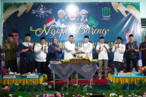Pj Bupati Tubaba, Drs. M. Firsada ‘ngopi bareng’ Peringati Harlah NU Ke-101