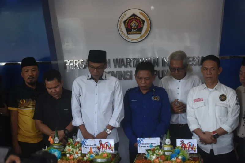 Peringati HPN, PWI Lampung Ingatkan untuk Jaga Kondusifitas