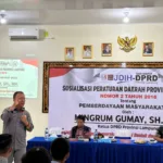 Organisasi Kepemudaan Kecamatan Kalirejo Usulkan Perbaikan Jalan Kepada Ketua DPRD Provinsi Lampung