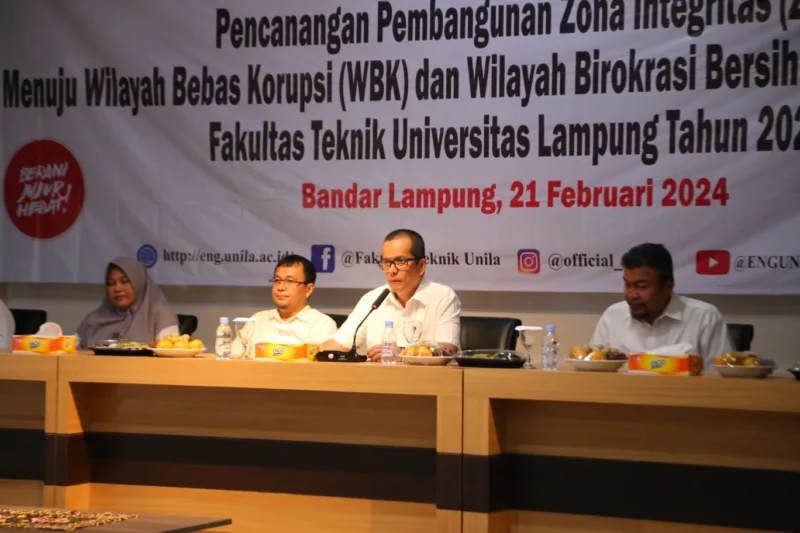 FT Gelar Pencanangan Zona Integritas untuk Wilayah Bebas Korupsi dan Birokrasi Bersih