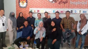 KPUD Provinsi Lampung Sambut Hangat Silaturrahmi Pengurus DPW SWI Lampung