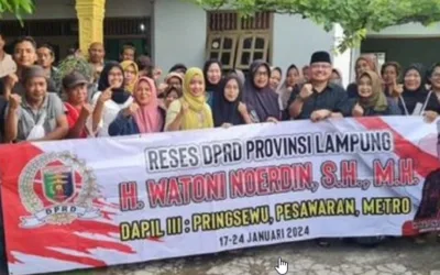 Anggota DPRD Lampung Watoni Noerdin Jaring Aspirasi di Kota Metro