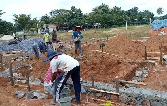 Pembangunan Gedung Posyandu Desa Kalicinta, Kecamatan Kotabumi Utara