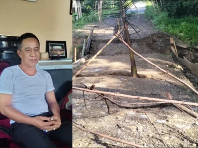 Ambruknya Jembatan Pekon Betung, Masyarakat Minta Pemda Segera Dibangun Kembali