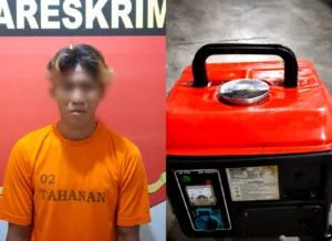 Curi Genset, Pelaku AD Berhasil Digaruk Polsek Way Pengubuan