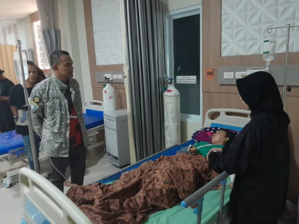Kapolres Lampung Utara Jenguk Korban Curas