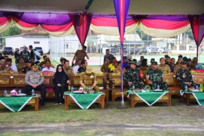 Ketua DPRD Mesuji Menghadiri TMMD di Desa Sungai Badak