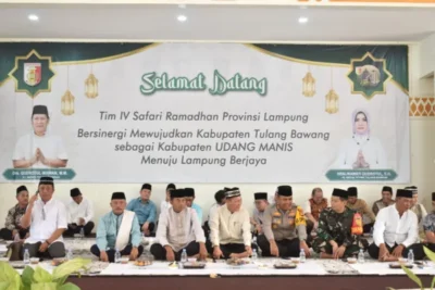 Perkuat Ikatan Pemerintah dan Masyarakat, Danrem 043/Gatam Bersama Forkopimda Provinsi Safari Ramadhan ke Kabupaten Tuba