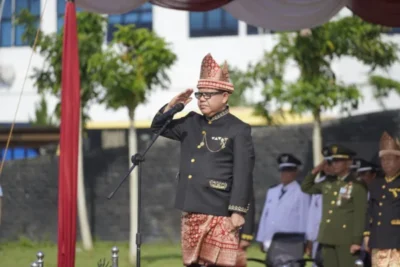 Pj Bupati Mesuji Sulpakar Jadi Inspektur Upacara Hari Jadi Ke-60 Provinsi Lampung, HUT Satpol PP Ke-74 dan HUT Ke-62 Satlinmas Tahun 2024