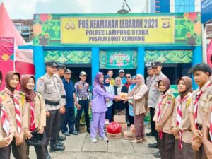 Tim Gabungan OPD Kabupaten Lampura Melakukan Peninjauan Pos Pemantauan Operasi Ketupat Krakatau 2024