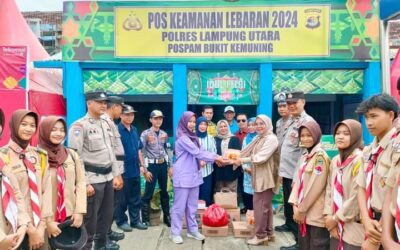 Tim Gabungan OPD Kabupaten Lampura Melakukan Peninjauan Pos Pemantauan Operasi Ketupat Krakatau 2024