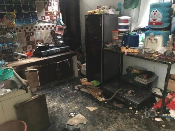 Gas 12 Kg Milik Warga di Puncak Meledak, Dapur Hancur, 3 Orang Luka Bakar
