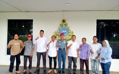 DPC Laskar Lampura Audiensi Bersama Kepala Permukima TNI Angkatan Laut