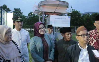 Pemantauan Hilal 1 Syawal 1445 Hijriah di Lampung Selatan Tertutup Awan