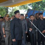 Pj. Bupati Nukman Pimpin Prosesi Upacara Pemakaman Ronggur L. Tobing