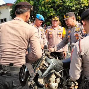 Jelang Ops Ketupat Krakatau 2024, Polres Mesuji Mengecek Kendaraan Operasional