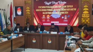 KPU Kota Metro Gelar Pleno Terbuka Penetapan 25 Calon Anggota Legislatif