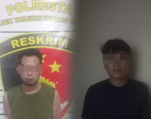 Todongkan Pisau ke Penjaga dan Pengunjung Warung Lesehan, 2 Pria di Bandar Lampung Diringkus Polisi