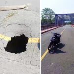 Membahayakan Pengguna Jalan, Jembatan Kuncoro Berlubang Jalan Lintas Barat