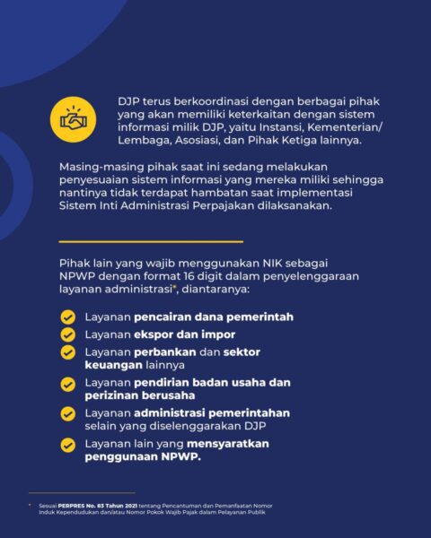 Lakukan Pemadanan NIK-NPWP