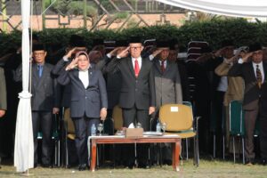 Sekdaprov Fahrizal Hadiri Upacara Harkitnas 2024 Tingkat Provinsi Lampung