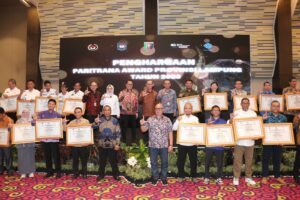 Sekdaprov Hadiri Penyerahan Penghargaan Paritrana Awards Tahun 2023