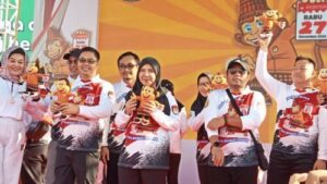 Walikota Bandar Lampung Hj. Eva Dwiana Hadiri Peluncuran Jingle & Maskot Pilkada 2024