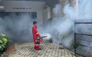 2 Warga Dilaporkan Terkena DBD, Relawan Bandar Lampung Bahagia Turunkan Tim Fogging Gratis