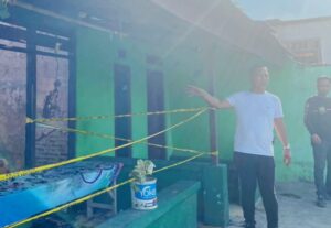Ketua DPD KNPI Provinsi Lampung, Iqbal Ardiansyah Meninjau Lokasi Kebakaran