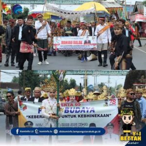 Pemkab Lampung Utara Gelar Pawai Budaya dalam Rangka Memperingati Hari Jadi Ke-78