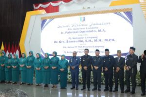 Plh Pj. Bupati Lampung Utara Drs. Lekok Menghadiri Acara Sertijab Pj Gubernur Lampung Dr. Drs. Samsudin