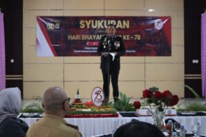 Polres Tanggamus Gelar Upacara dan Syukuran Peringatan ke-78 Hari Bhayangkara
